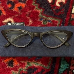 Black & Brown Cat-Eye Glasses